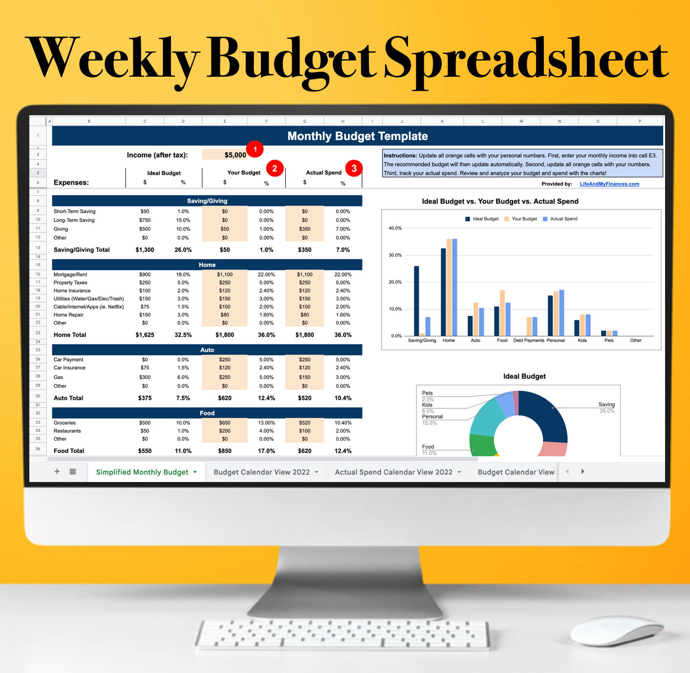 Weekly Budget Template Excel 2002