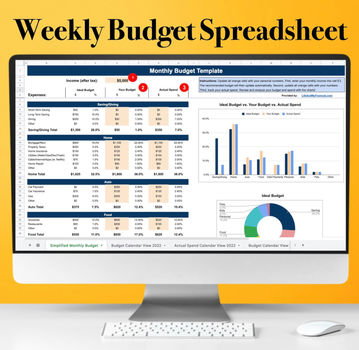 Weekly Budget Template for Google Sheets and Excel