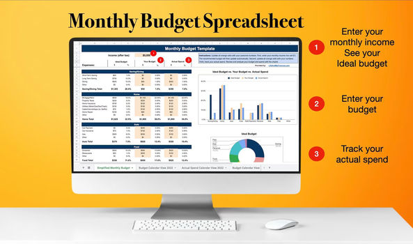 Monthly Budget Template Spreadsheet