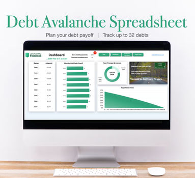 Debt Avalanche Excel Template (for up to 32 debts!)