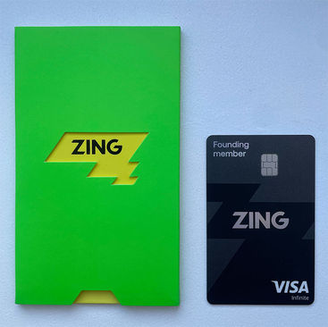 If you request a physical Zing card, you'll receive this in the post. Ours took five working days.