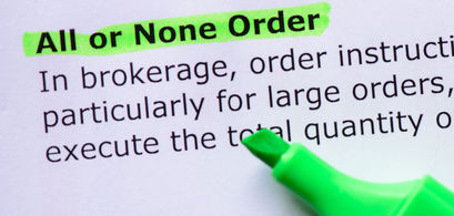 All-or-None Orders (AON)