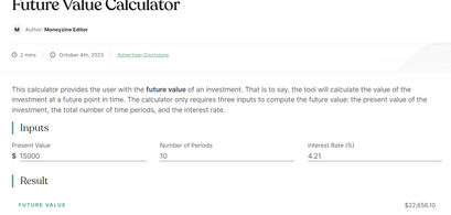 Future Value Calculator