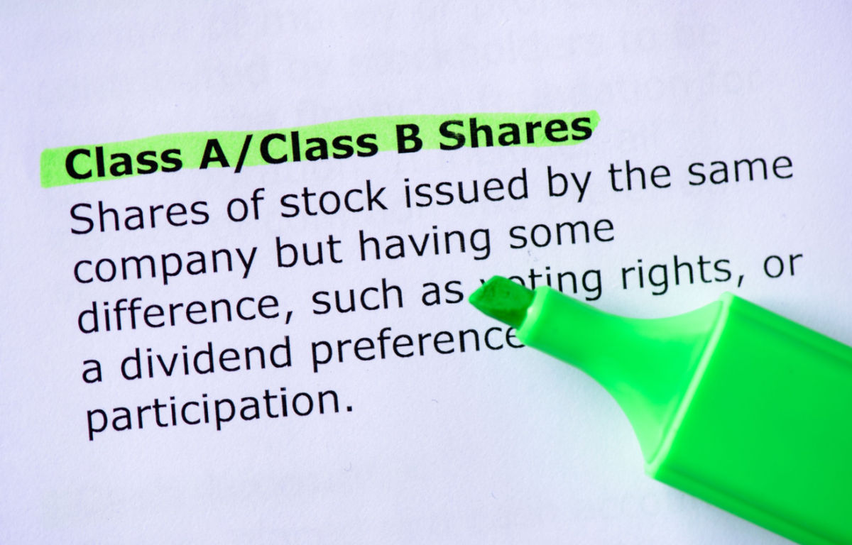 Class A And Class B Stock