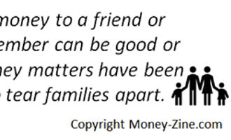 lending money to family and friends