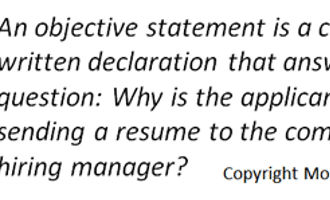 objective statements