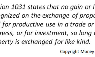 section 1031 exchange