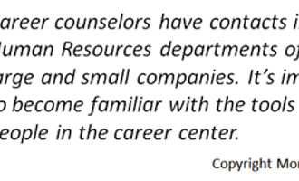 career counselors