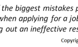 ineffective resumes