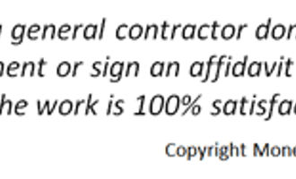 paying a general contractor