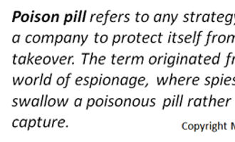 poison pill defense