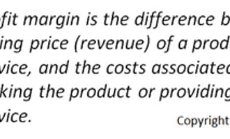 profit margin