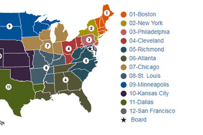 federal reserve map