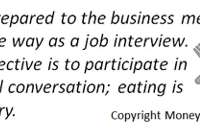 business meal etiquette