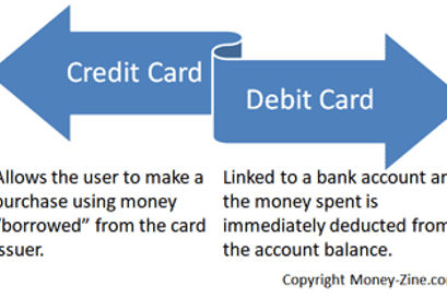 credit versus debit cards