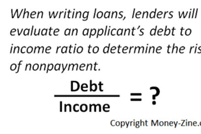 debt to income ratios