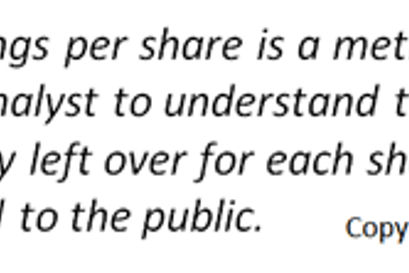 earnings per share