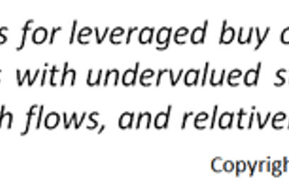 leveraged buy out