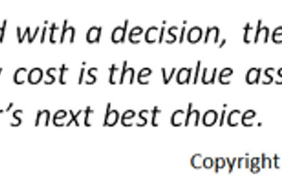 opportunity cost