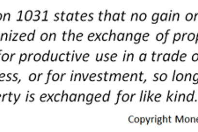 section 1031 exchange